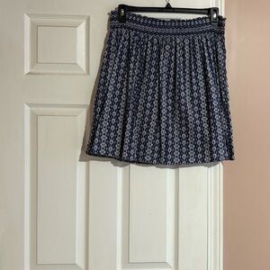 Blue Patterned Women's Skirt